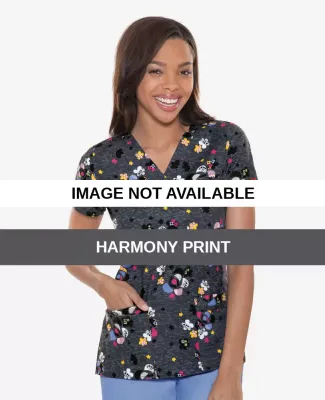 82903C Dickies Medical Slim Fit Top Harmony Print
