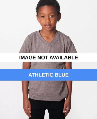 TR156 American Apparel Kids Tri-Blend V-Neck T-Shi Athletic Blue