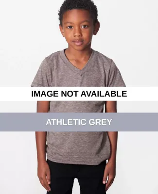 TR156 American Apparel Kids Tri-Blend V-Neck T-Shi Athletic Grey