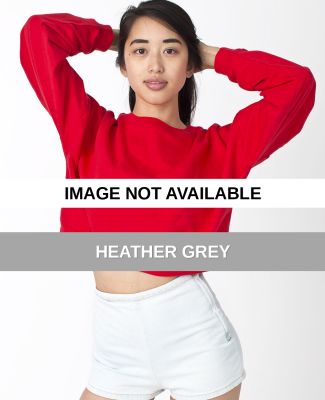 5336 American Apparel California Fleece Cropped Sw Heather Grey