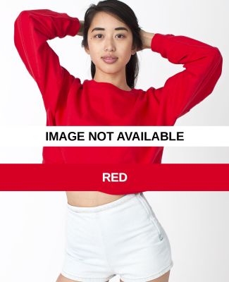 5336 American Apparel California Fleece Cropped Sw Red