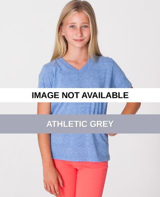 TR256 American Apparel Youth Tri-Blend V-Neck T-Sh Athletic Grey