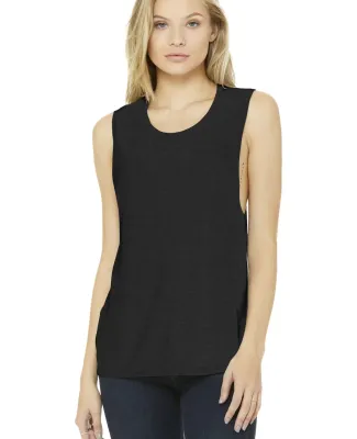 BELLA+CANVAS B8803  Womens Flowy Muscle Tank BLACK HEATHER