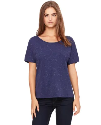 BELLA 8816 Womens Loose T-Shirt in Navy speckled
