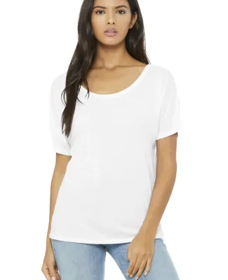 BELLA 8816 Womens Loose T-Shirt WHITE