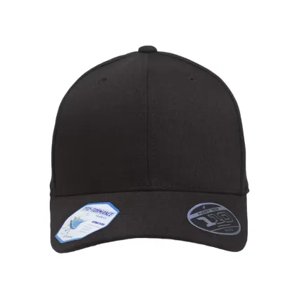 110C Flexfit Cool & Dry Pro-Formance Serge Cap in Black