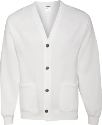773M JERZEES - 50/50 NuBlend® Cardigan Sweatshirt White