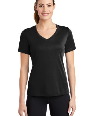 LST353 Sport-Tek® Ladies V Neck Competitor™ T S in Black