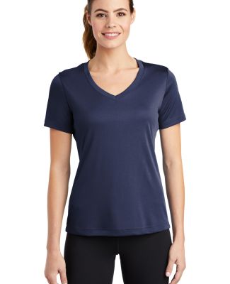 LST353 Sport-Tek® Ladies V Neck Competitor™ T S in True navy