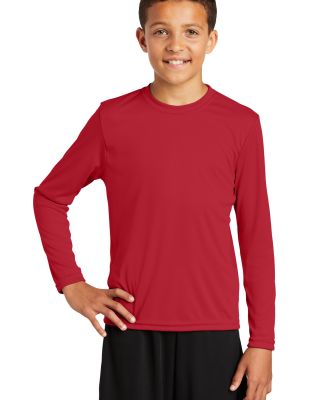 YST350LS Sport-Tek Youth Long Sleeve Competitor Te in True red
