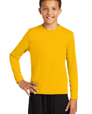 YST350LS Sport-Tek® Youth Long Sleeve Competitor? in Gold