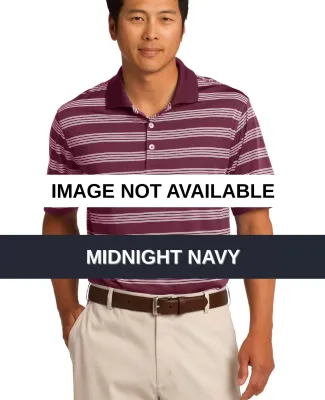 578677 Nike Golf Dri-FIT Tech Stripe Polo Midnight Navy