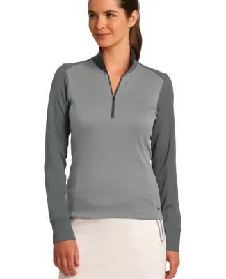 578674 Nike Golf Ladies Dri-FIT 1/2-Zip Cover-Up Ath Gy H/Dk Gy