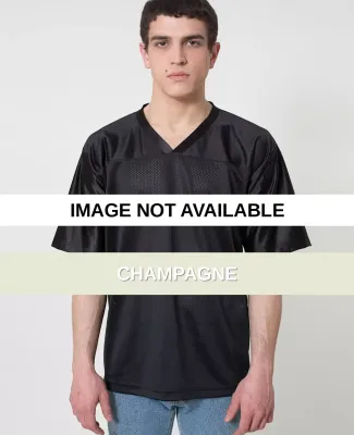 H418 American Apparel Poly Mesh Football Jersey Champagne