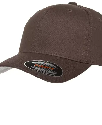 Flexfit 5001 V-Flex Twill / Structured Mid-Profile in Brown