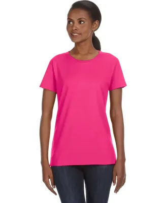 780L Anvil - Ladies' Midweight Short Sleeve T-Shir in Hot pink