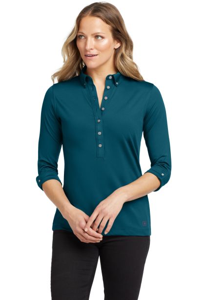 LOG122 OGIO® Ladies Gauge Polo in Teal throttle