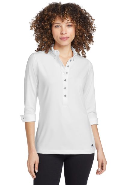 LOG122 OGIO® Ladies Gauge Polo in White
