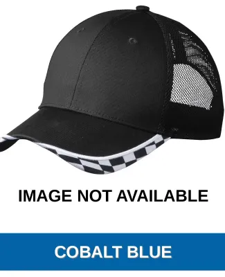 C903 Port Authority® Checkered Racing Mesh Back C Cobalt Blue