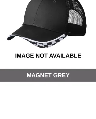 C903 Port Authority® Checkered Racing Mesh Back C Magnet Grey