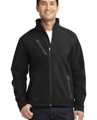 J324 Port Authority® Welded Soft Shell Jacket in Black
