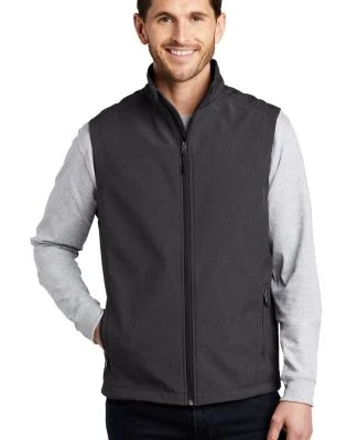 J325 Port Authority® Core Soft Shell Vest in Black char hth