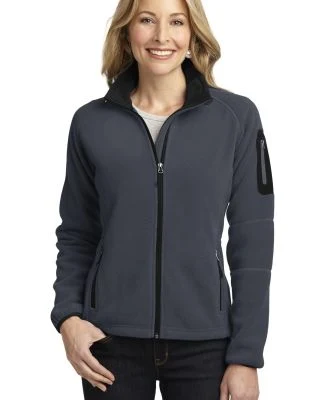 L229 Port Authority® Ladies Enhanced Value Fleece in Bat grey/black