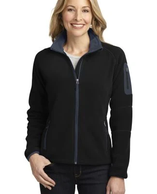 L229 Port Authority® Ladies Enhanced Value Fleece in Black/bat grey