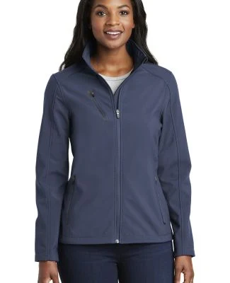 L324 Port Authority® Ladies Welded Soft Shell Jac in Dress blue nvy