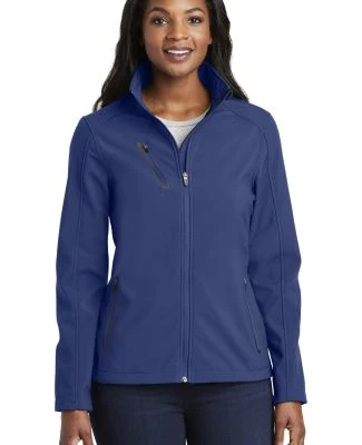 L324 Port Authority® Ladies Welded Soft Shell Jac in Estate blue