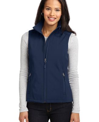 L325 Port Authority® Ladies Core Soft Shell Vest in Dress blue nvy