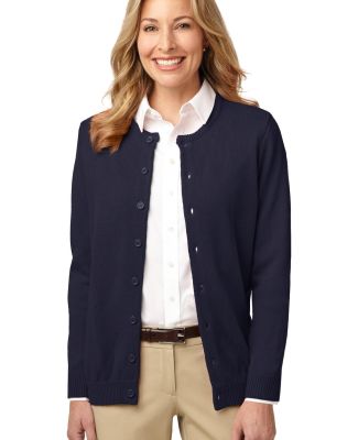 LSW304 Port Authority® Ladies Value Jewel-Neck Ca in Navy