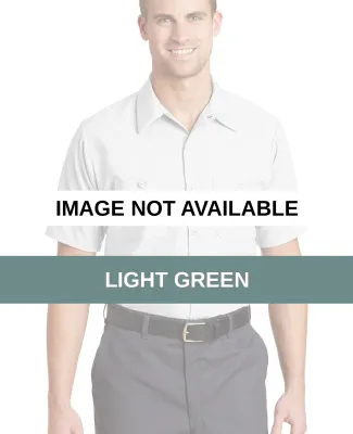SP24 Red Kap - Short Sleeve Industrial Work Shirt Light Green