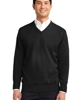 SW300 Port Authority® Value V-Neck Sweater in Black
