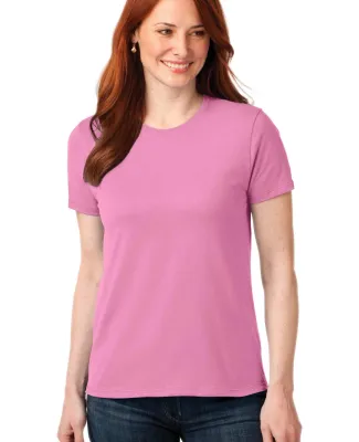 LPC55 Port & Company® Ladies 50/50 Cotton/Poly T- Candy Pink