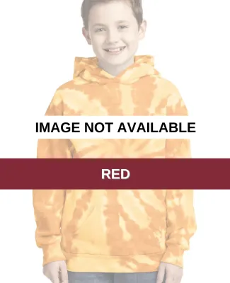 PC146Y Port & Company® Youth Essential Tie-Dye Pu Red