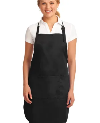 A703 Port Authority® Easy Care Full-Length Apron  Black