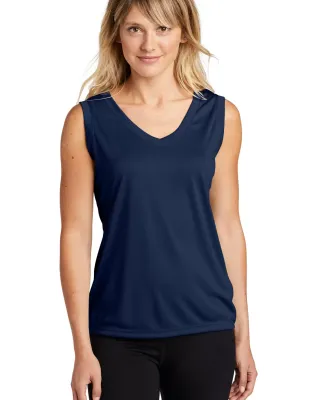 LST352 Sport-Tek Ladies Sleeveless Competitor™ V in True navy