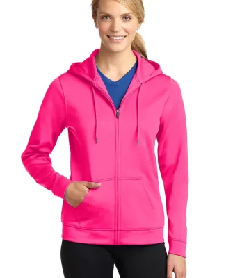 LST238 Sport-Tek® Ladies Sport-Wick® Fleece Full in Neon pink