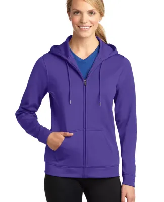 LST238 Sport-Tek® Ladies Sport-Wick® Fleece Full Purple