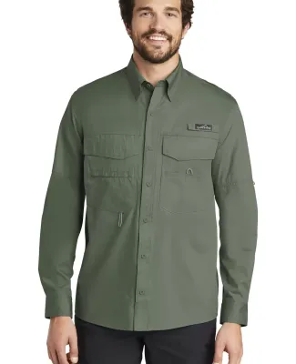 EB606 Eddie Bauer® - Long Sleeve Fishing Shirt Seagrass Green