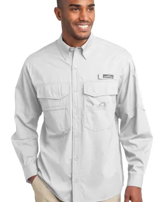 EB606 Eddie Bauer® - Long Sleeve Fishing Shirt White