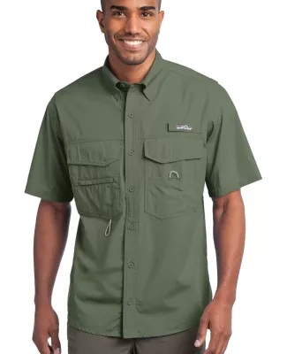 EB608 Eddie Bauer® - Short Sleeve Fishing Shirt Seagrass Green