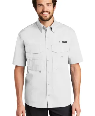 EB608 Eddie Bauer® - Short Sleeve Fishing Shirt White