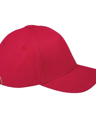 BX034 Big Accessories 5-Panel Brushed Twill Cap RED