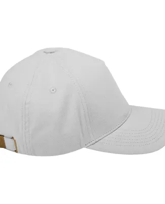 BX034 Big Accessories 5-Panel Brushed Twill Cap LIGHT GREY