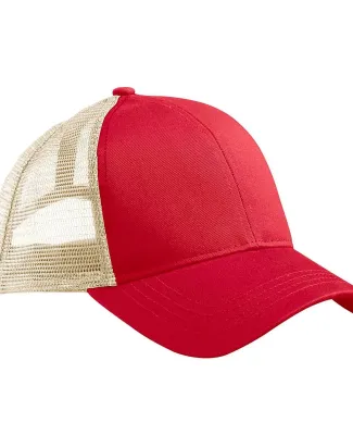 EC7070 econscious Eco Trucker Organic/Recycled RED/ OYSTER