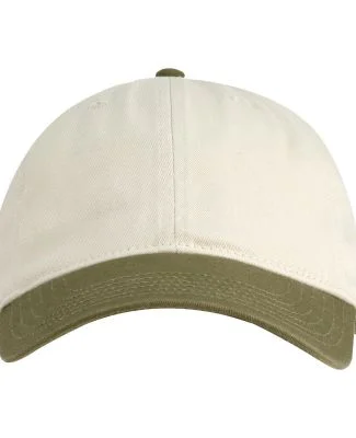 econscious EC7000 Organic Twill Dad Hat in Oyster/ jungle