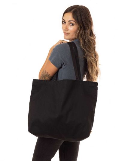 EC8001 econscious Organic Cotton Large Twill Tote in Black