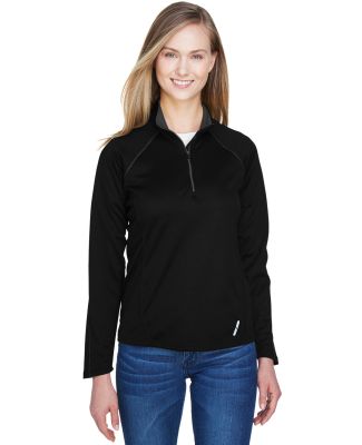 78187 North End Radar Ladies' Half-Zip Performance in Black